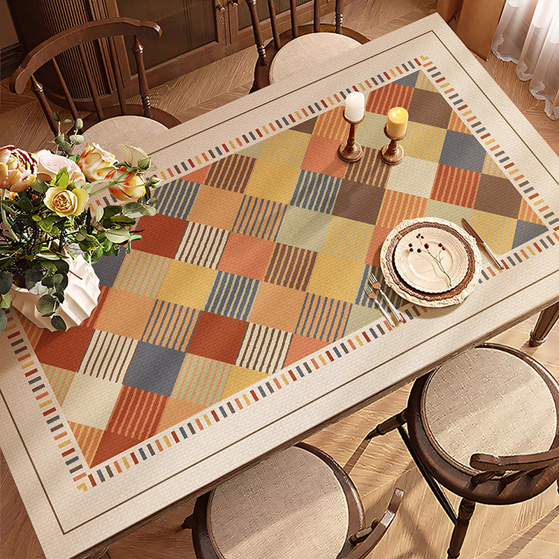 美式复古餐桌垫防水防油防烫餐边柜鞋柜台面保护垫电视柜茶几盖布,居家布艺,桌布,淘宝优惠券,粉丝福利购,淘宝优惠卷