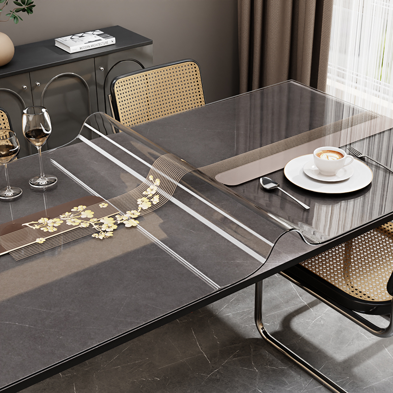 喜乐佳透明软玻璃餐桌垫