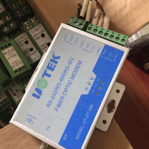 宇泰高科+单口RS232/485/422串口信号转光纤转换器