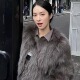 百搭年轻款 气质高级感狐狸毛短款 时尚 冬季 毛毛绒大衣 皮草外套女款