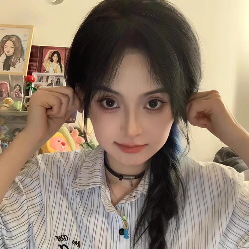 学院风日系条纹短袖衬衫小众百搭