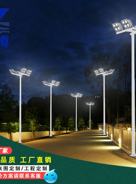 足球篮球场灯升降中杆道路LED灯高杆B灯广场灯6米8米15米20米30米