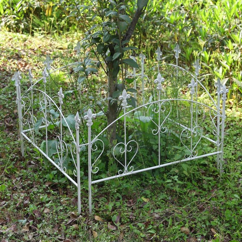 铁艺小栅栏美式复古篱笆花园庭院装饰户外栅栏P隔断围栏爬藤花架