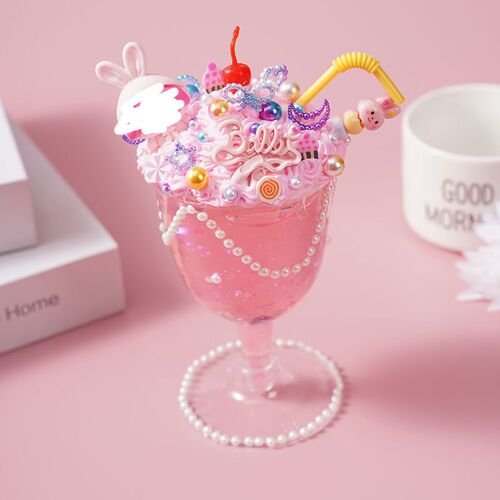 儿童创意手工diyn奶油甜品冰淇淋杯超轻粘土材料包亲子暖场摆件