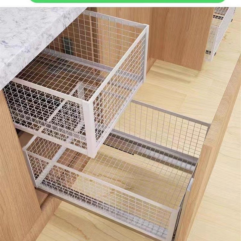 拉篮厨房橱柜抽屉式拉篮diy橱柜调料调味拉篮橱柜改造置物架拉篮,家装主材,智能拉篮,淘宝优惠券,粉丝福利购,淘宝优惠卷