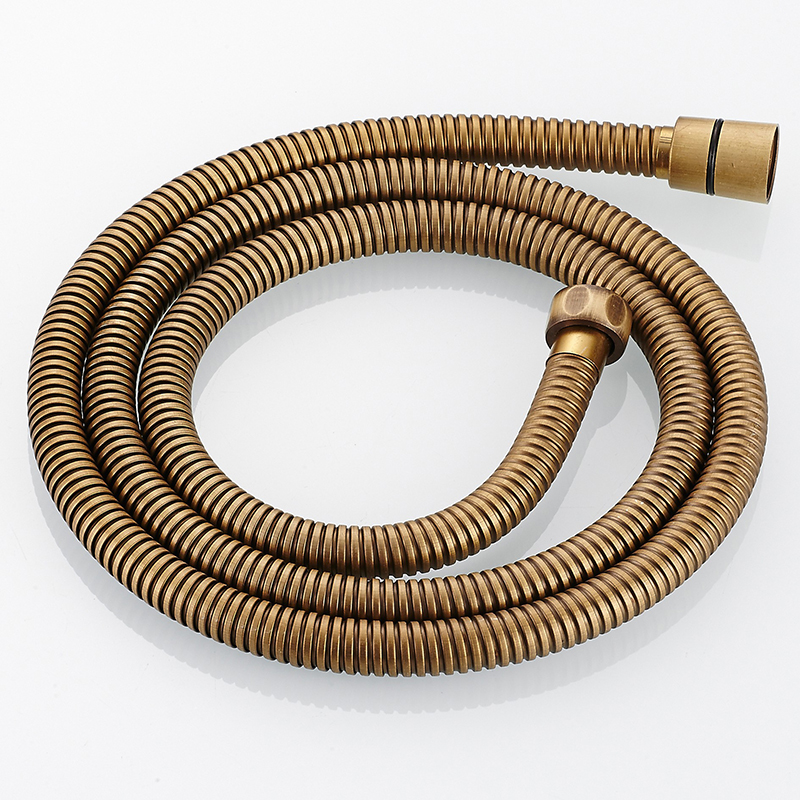 欧式仿古花洒淋浴软管 全铜喷头淋浴器软管管欧式 1T5米防爆 耐