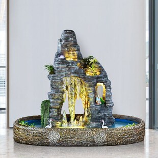 双面景观大型假山流水喷泉钟乳石摆件别墅花园庭院户外阳台鱼池
