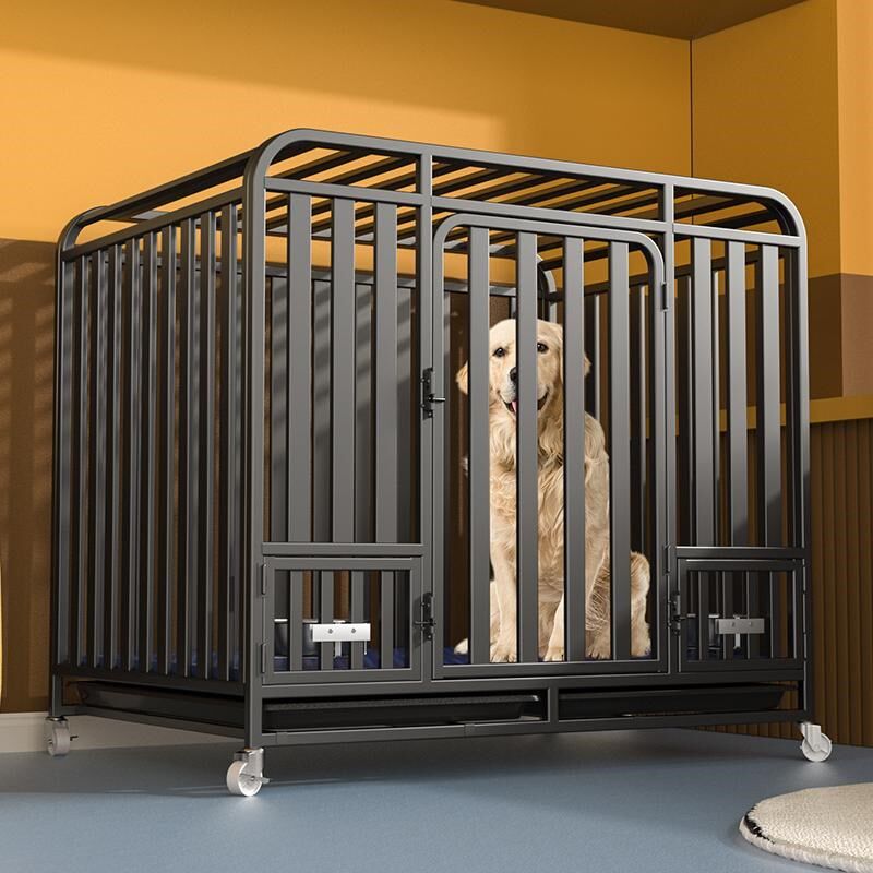 狗笼子大型犬金毛室内带厕所中型犬拉布拉多家用大型宠物加粗狗窝