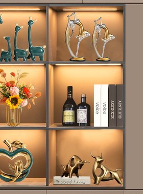 酒柜装饰品摆件客厅家居书柜餐边柜轻奢高档玄关电视柜子现代套装