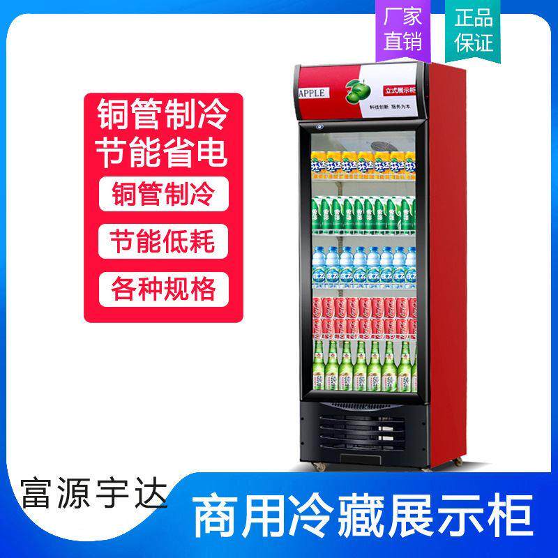 啤酒柜商用超市风冷直冷饮料展示柜冷藏保鲜柜单门立式保鲜冰箱