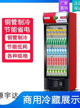 啤酒柜商用超市风冷直冷饮料展示柜冷藏保鲜柜单门立式保鲜冰箱