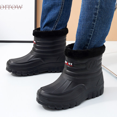 冬季加绒保暖雪地男棉鞋