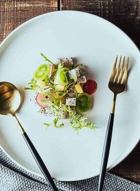 dinner plates ceramic steak plate dishes 西餐盘 western food