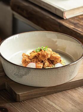 Large home serving bowl Large salad bowl陶瓷大汤碗大号菜碗