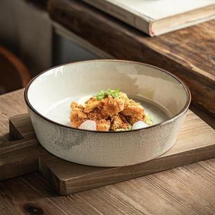 Large home serving bowl Large salad bowl陶瓷大汤碗大号菜碗