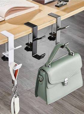 Bag Hanger for Desk Key Holder Punchfree Table Hook Wall Ha