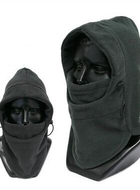 Men	s Winter Velvet Hat Warm Hairy Snow Cap with Mask Fa