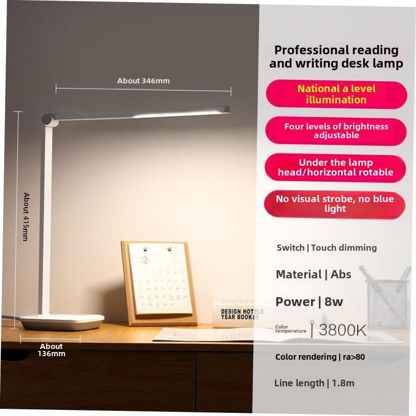 foldable led light usb charge desk lamp table reading study