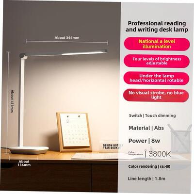 foldable led light usb charge desk lamp table reading study