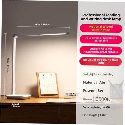 foldable led light usb charge desk lamp table reading study