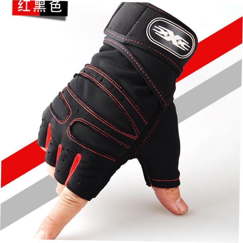 Outdoor Gym Winter Windproof Sports Fingerless Gloves 手套男