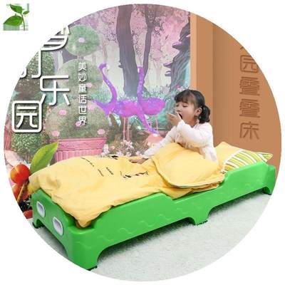 儿童折叠床单人紫色简易幼儿园小孩儿童床家用5岁4岁加厚男童宝宝