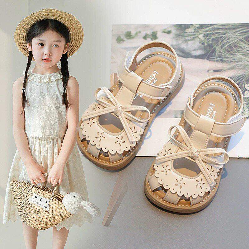 包头女童凉鞋2026新款夏季软底镂空透气幼儿园小女孩女宝公主鞋子