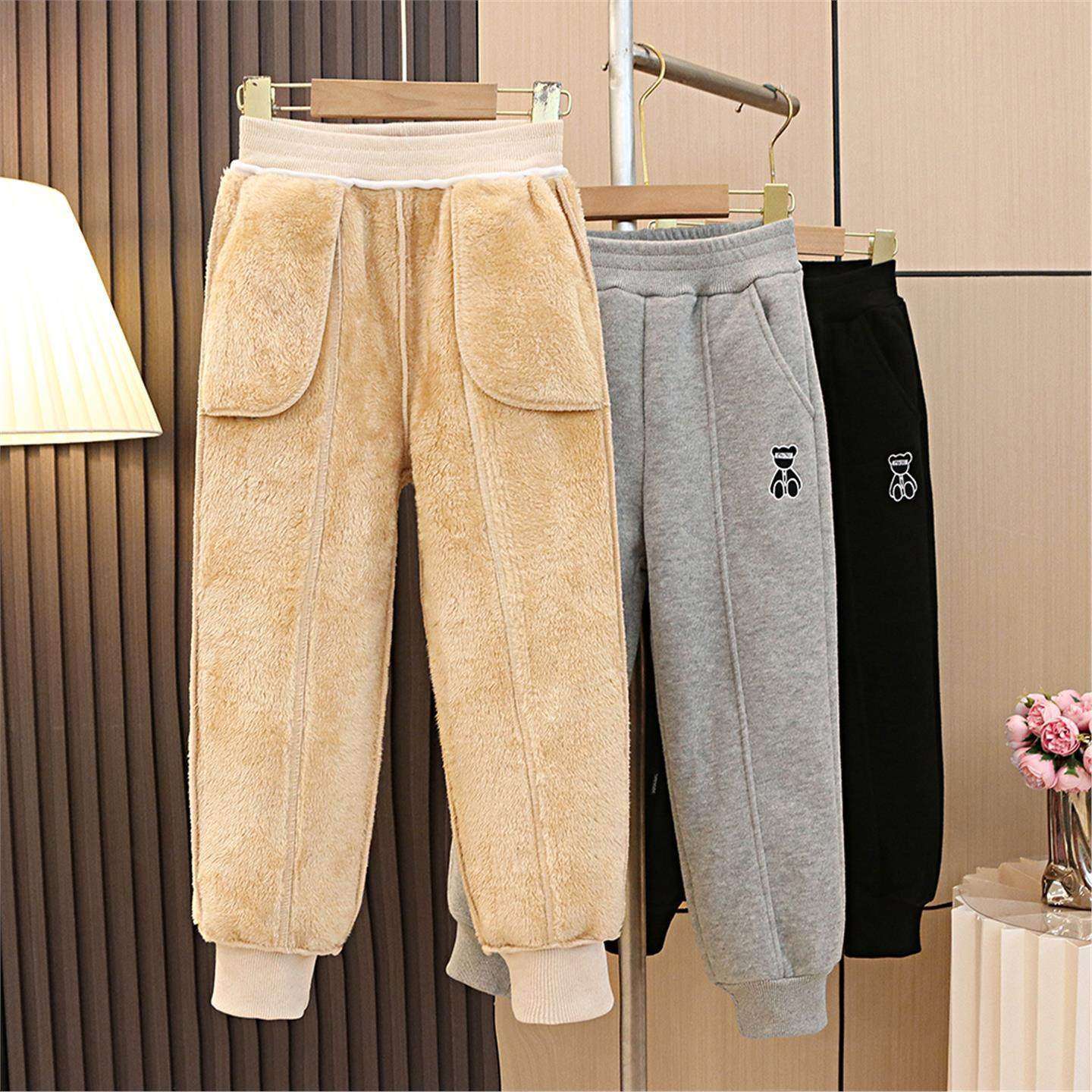 儿童冬款一体绒保暖裤升级款洋气男女童同款休闲裤子童装加厚绒裤,童装/婴儿装/亲子装,裤子,淘宝优惠券,粉丝福利购,淘宝优惠卷