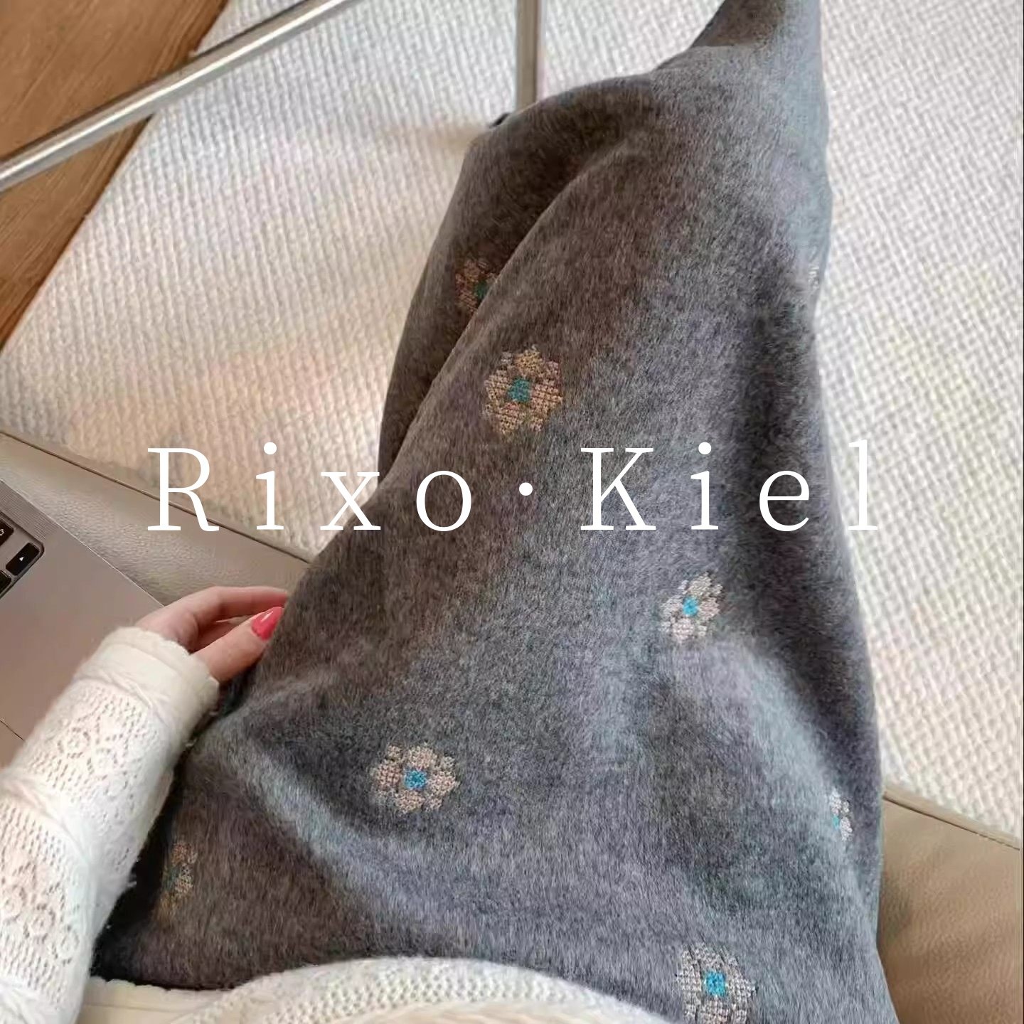 法国Rixo kiel复古灰色雪花刺绣毛呢半身裙女加厚显瘦直筒a字裙,女装/女士精品,大码半身裙,淘宝优惠券,粉丝福利购,淘宝优惠卷