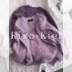 法国Rixo kiel紫色圆领软糯针织衫 毛衣女巨好看慵懒风高级感上衣