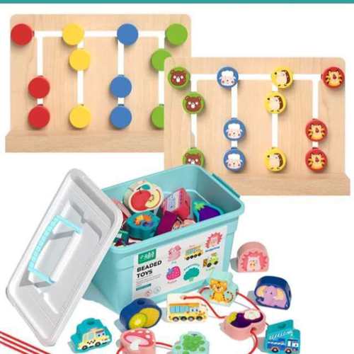 儿童游戏走位2岁四色以上5教具幼儿园训练益智小班玩具区逻辑思维-封面