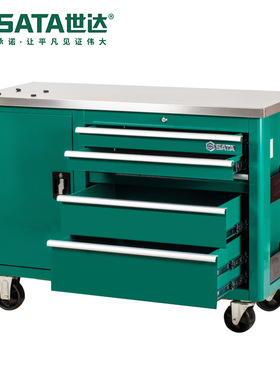 Sata/世达五金工具存储五抽屉带轮工具车95208