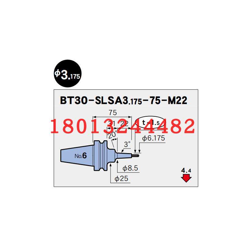 BT30-SLSA3.175-75-M22日本MST恩司迪热装刀柄需要订货价格咨询