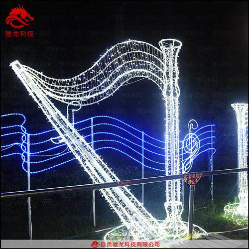 美陈亮化光雕草地灯光节造型树木造型摆件装饰灯定制