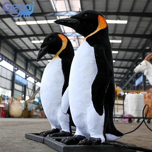 仿真企鹅模型博物馆仿真海洋动物道具装饰品摆件摄影展厅道具