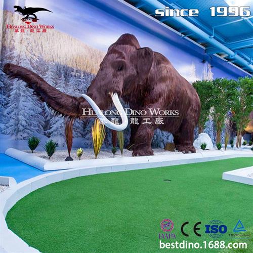 仿真动物猛犸象野生生物超大模型自然博物馆生物模型摆件工艺品