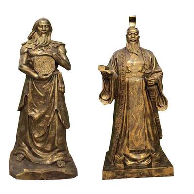 玻璃钢神农氏炎帝人物铸铜轩辕氏黄帝太昊伏羲氏炎黄子孙雕塑像