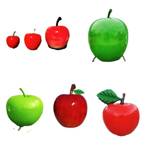 玻璃钢仿真水果雕塑户外园林葡萄柿子苹果采摘园摆件玻璃钢雕塑