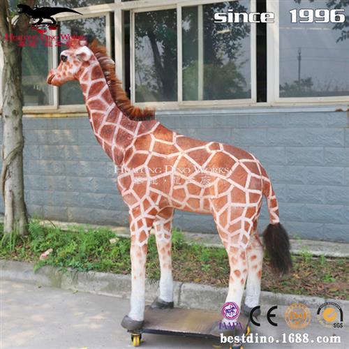 逼真可爱长颈鹿仿真动物模型商场超市装饰品参观拍照引流神器