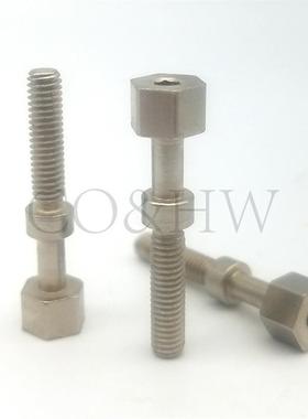 304不锈钢AJSTSR4/M5/M6/M8可调螺栓塞 六角型内六角孔 PAZ06