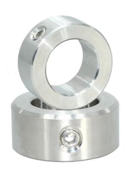 GDZS不锈钢挡圈光轴固定环螺丝锁紧套喉箍定制316轴套POM/SCCA