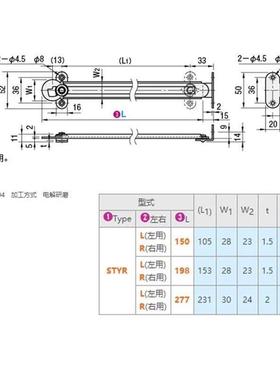 STYF129/166 STYRR/STYRL150/198/277 STYL/R不锈钢旋转型 支伸缩
