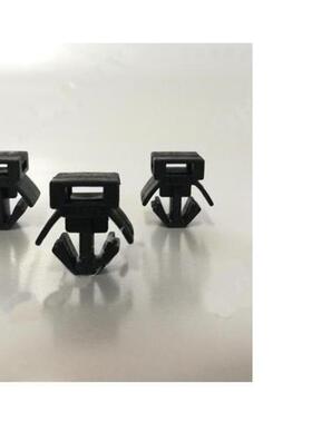 S04黑色槽8槽10mm双用 嵌入式工业铝型材 电线卡固线夹理线夹