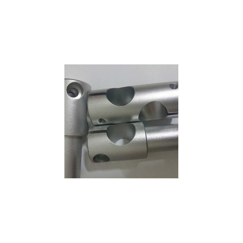 光轴不锈钢管十字型固定夹连接块连接件360度旋转调节 万向节圆管