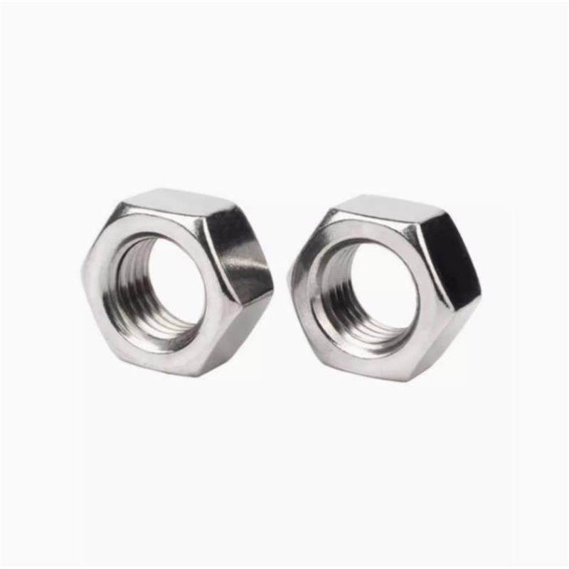 不锈钢螺母六角螺帽DIN934 M1.6M2M3M4M5M6M8M10M12东明304螺丝帽