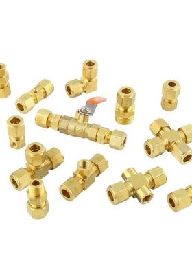 4快拧DKPT6-1 k6-2 DKLPT8-1 8-2 10-3弯管连接件铜管接头12米斯