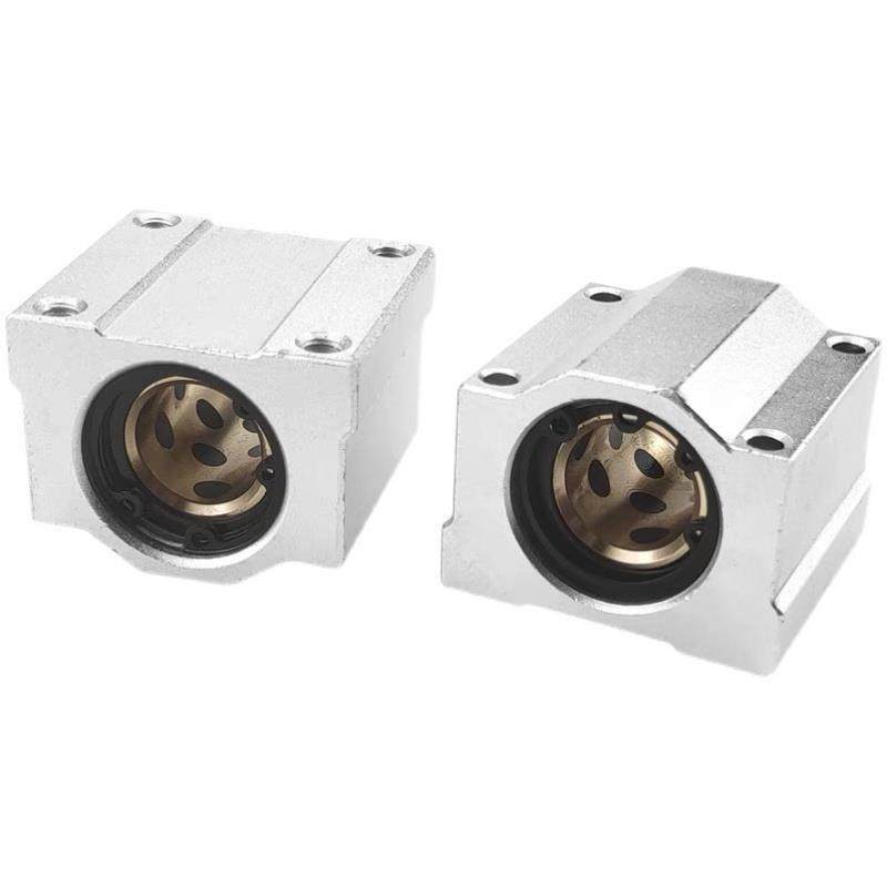 石墨铜套SCS直线轴承座SC8 SC10UU滑块SC12GA SC16L SC20 SC25LUU