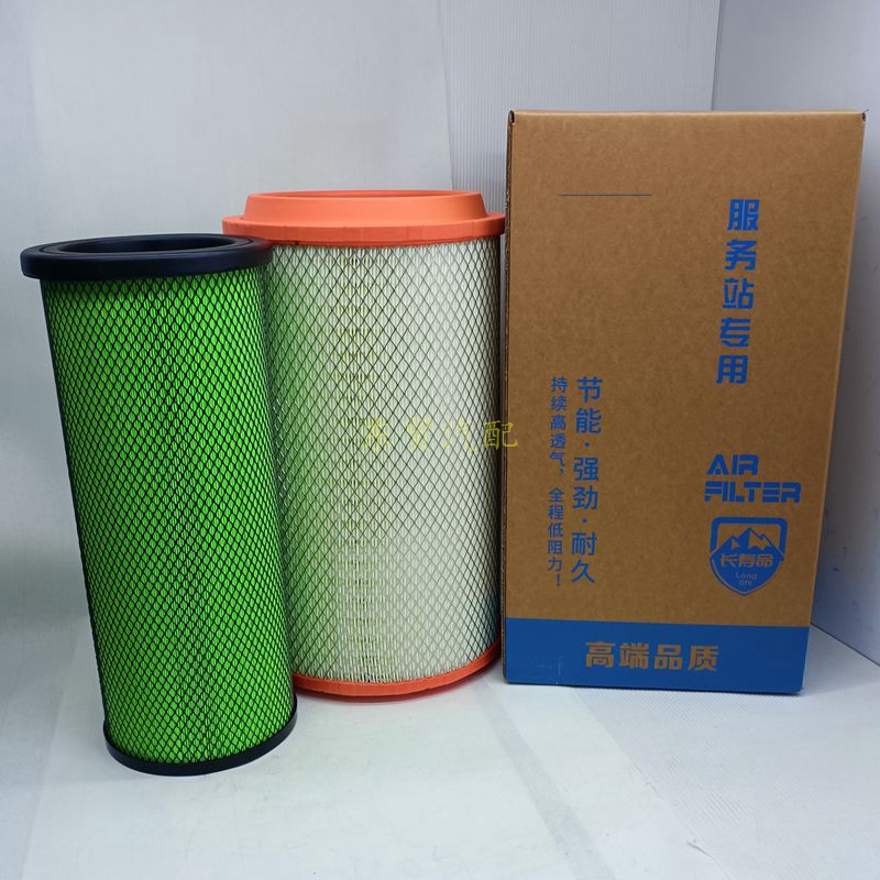 K2845空气滤芯适配一汽解放新J6欧曼1109070-76A大威空气滤清器格