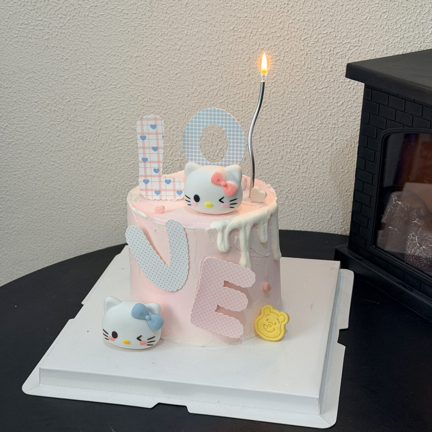2026七夕情人节kt猫凯蒂猫蛋糕装饰摆件卡通LOVE情侣表白甜品插件,节庆用品/礼品,节日装扮用品,淘宝优惠券,粉丝福利购,淘宝优惠卷