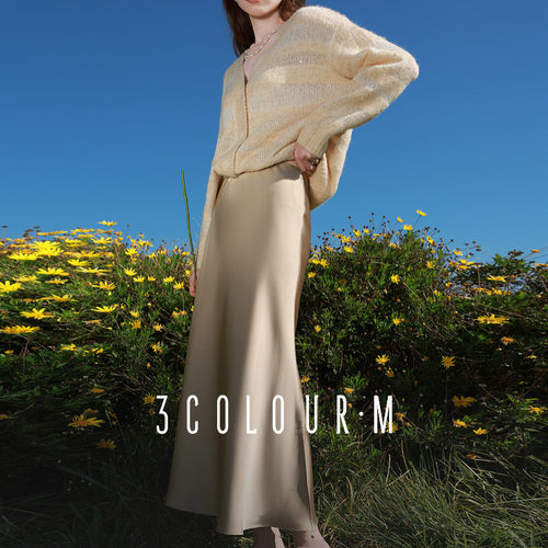 三彩2025夏季新款缎面鱼